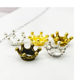 Handmade diy crystal glue small crown retro accessories metal pendant base three-dimensional pendant material