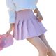 Four season Korean version of safety pants + zipper + button pleated skirt JK uniform skirt versatile skirt short skirt
