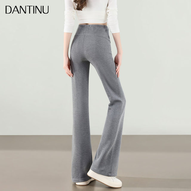 2025 spring and autumn new styles of outer wear bell-bottom pants autumn thin trousers yoga leggings autumn clothes