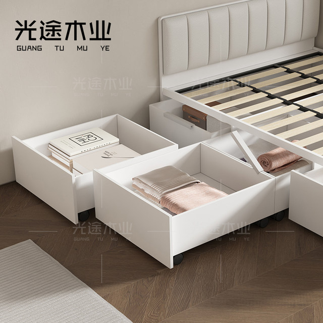 Tatami Rack Customized bunny tatami solid wood rack small bedroom with partition ...