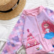 New children's swimsuit female conjoined swimwear split mermaid skirt small middle big girl long -sleeved swimsuit
