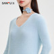 Sanfu Sweater Women 2025 New Spring Rose Lazy Style Fashion Base Knitted Top Women's Clothing 490513
