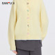 Sanfu Sweater Cardigan 2025 New Spring Embroidery Design Round Neck Fashion Small Top Women 497073
