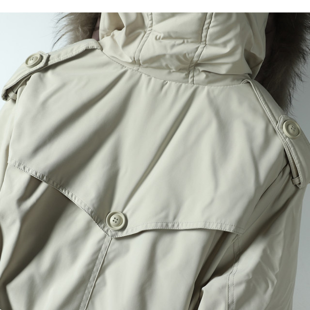 Winter raccoon fur collar trendy hooded version A version two sides wearing parka down jacket women 868 Yao
