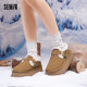 Semir women's shoes thick-soled Birkenstock snow boots for women 2025 winter new women's warm plus velvet thickened cotton shoes