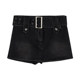 Hot girls wear large size denim skirt for women in summer new style fat girls look slim mm high waist hips big belt short skirt