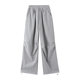 Black hoodies for women 2025 spring and autumn ties hipphop work clothes wide-leg casual pants straight loose American sports pants
