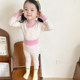 Baby boneless high -waisted autumn clothing baby cotton nursing belly, autumn pants children's autumn and winter warm underwear girl boys set
