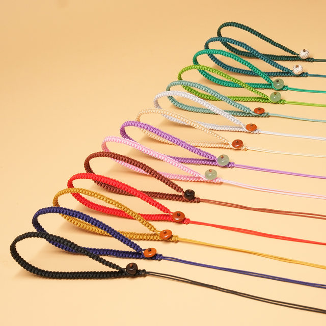 A299 car rearview mirror pendant rope handheld piece Wenwan pendant DIY rope weaving material detachable accessories in the car