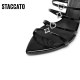 Skatu official Ole 2024 Miss Poker Black Sandals Roman Sandals High Heels Women's Shoes EK001BT4