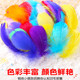 Kindergarten handmade colorful feather diy macaron decorations children's creative art class accessories production materials