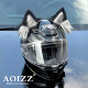 AOIZZ Croxin Metal Cat Ear Disassembly Accessories Helmet Decoration Handmade Ear Ski Accessories Locomotive