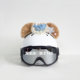 
Hot selling ski helmet set decoration cute sun protection cartoon single and double board helmet decoration men's and women's motorcycle helmet decoration