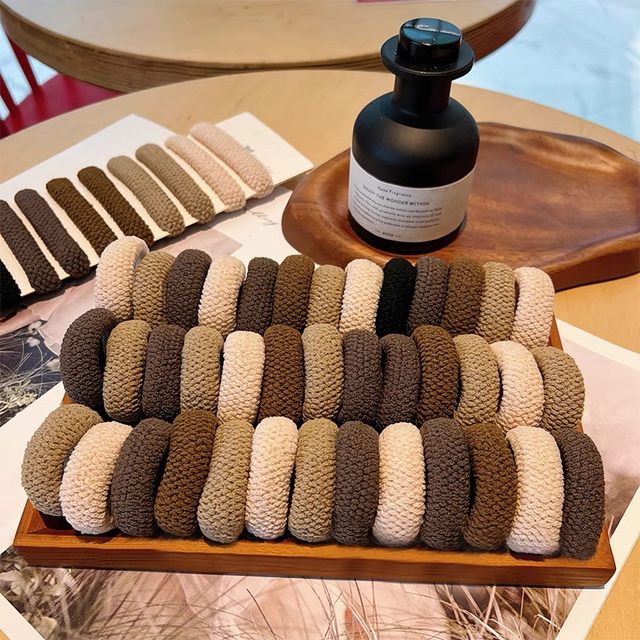 New thickened and bold hair accessories, widened hair rubber bands, hair ties, high ponytails, high elasticity and durable hair ropes