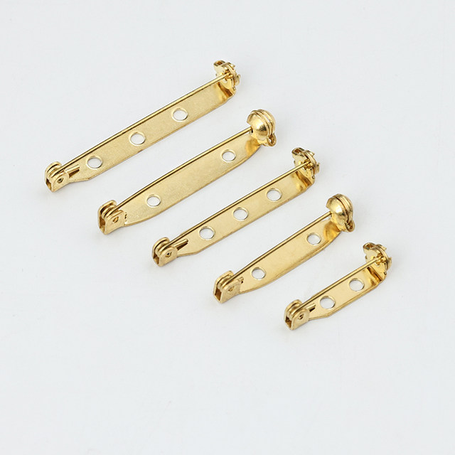 Metal brooch pins insurance safety pin plaque round bottom buckle pins handmade badge jewelry material accessories