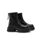 High-altitude flight 6cm increased thick-soled short boots for women round-head winter new style plus velvet slim boots