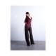 1 hour refundable, trendy luxury Topshop women's cape style burgundy long-sleeved top sexy women's clothing