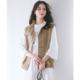 1h refundable Japanese direct mail area 23 women's MVS cotton embroidered letter pattern 7-quarter sleeve loose T-shirt KKS2