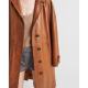 European Direct Mail PRADA (Prada) Women's Soft Sheep Leather Coat Trench Coat Classic