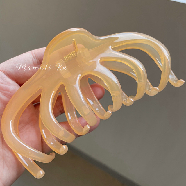 Retro large lazy style French style hairpin with multiple personality black hairpin ponytail hairpin headwear for women