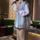 Hong Kong style retro old denim vest jacket for women 2025 spring new loose casual style vest horse clip exterior
