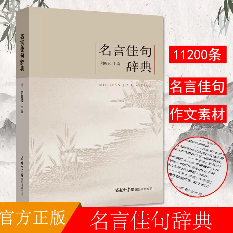 名言佳句辞典工具书名人名言警句励志格言成人青少年大学初中