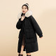 Snow Fly 2025 autumn new women's long thickened down jacket fox fur collar warm, comfortable, sweet solid color beauty