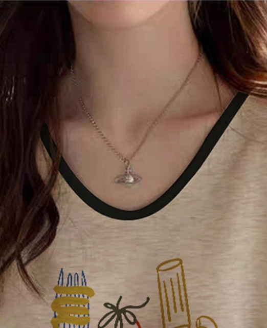 American retro V-neck short-sleeved T-shirt for women in summer new white and gray bamboo joint cotton slim design top