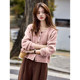 Wake -up Paradise 24 Autumn Fashion Loose Round Best Block Blocks Small Jacket Knit Card Card retro sweater
