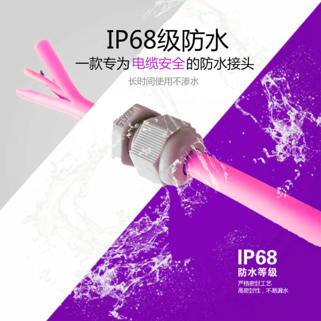 m12/m20/m22/m18x1.5 metric nylon plastic wire and cable waterproof connector connector gland