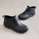 Korean version of the new short-tube rain boots for women, waterproof and non-slip women's rain boots, kitchen water shoes, adult thick-soled wear-resistant rubber shoes