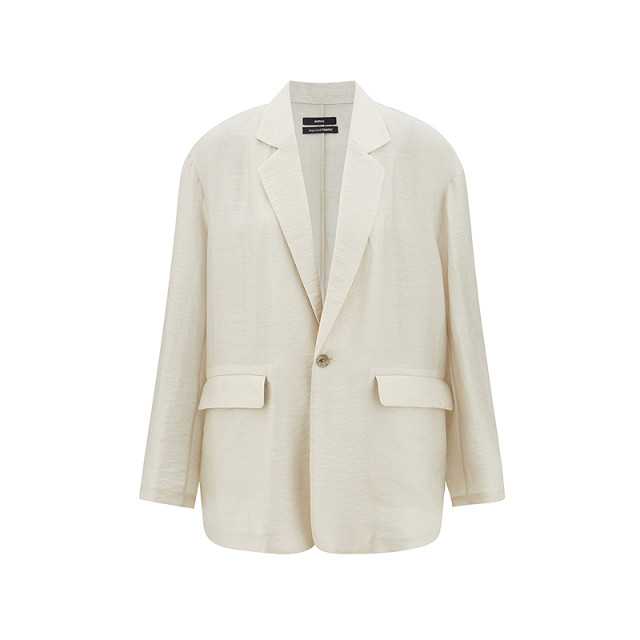 
INITIAL25 summer new flat collar handsome style off-shoulder light and light people wear suit jacket for women XX144