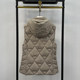 Cotton jacket, thin down cotton vest, women's new winter short, small, warm and fashionable vest hooded jacket
