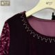 
Heavy Industry Beaded Lady Temperature Velvet Top High-end New Fashionable Small Shirt Large Size Mom Autumn Shirt