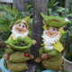 The courtyard decorative outdoor garden courtyard decoration garden decoration creative resin dwarf cartoon sculpture ornaments