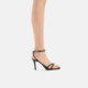 CHARLES/KEITH summer women's shoes CK1-60280423 French bright diamond one-length strap high heel sandals women's shoes