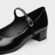 
CHARLES/KEITH Autumn and Winter Women's Shoes CK1-60580298 Bow Mary Jane Shoes Thick Heel Single Shoes Women