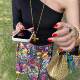 Japanese retro floral high waist hot pleated skirt for women 2025 summer new niche flower print skirt