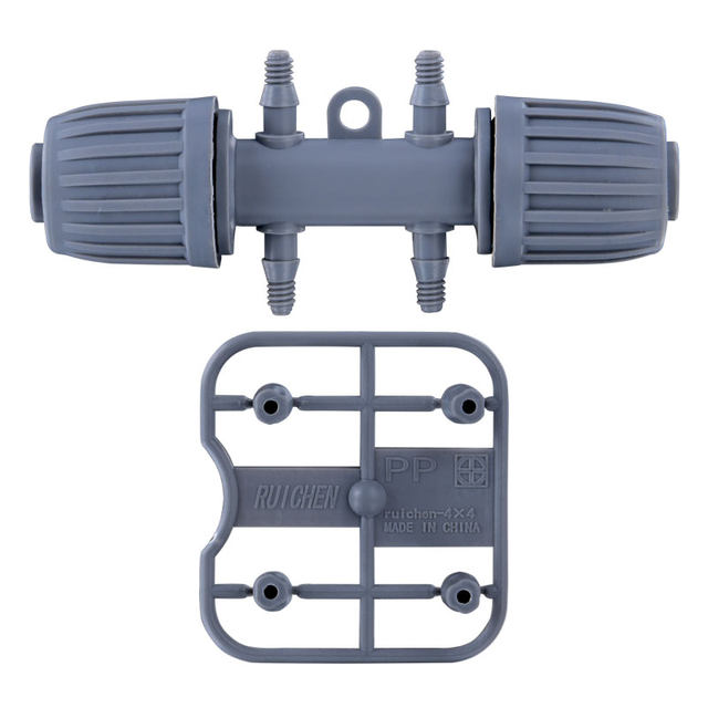 Greenhouse 16 three-way straight-through elbow plug horticulture agriculture automatic watering micro-spray irrigation sprinkler accessories
