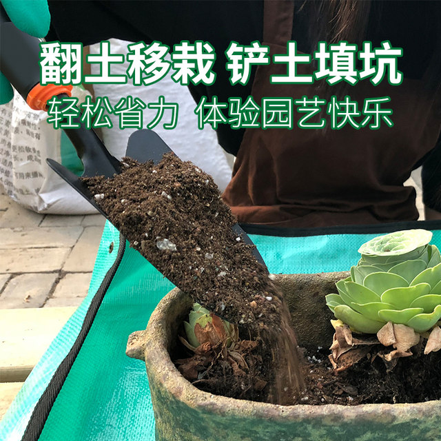 Gardening tool set of four, home digging shovel, flower planting tool, flower growing succulent tool, vegetable gardening hoe, rake