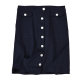 European and American cotton pockets slim solid color button commuting OL skirt, original foreign trade single women's summer and autumn new style