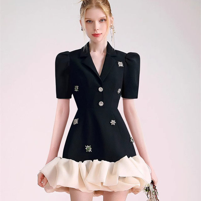 Women's Niche Dress Temperament Long Sleeve Sequined Dresses
