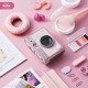 Fuji mini evo warm rose camera gift box contains instant photo paper digital analog mini camera