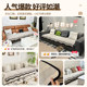 High-end leather sofa cushion for all seasons 2025 new fixed non-slip straight-row winter seat cushion cover