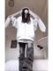 Cute rabbit ear sweatshirt for women in autumn and winter oversize hooded plus velvet thickened loose loose style cardigan jacket