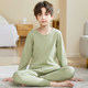 Catman Children's Autumn Clothes and Autumn Pants Set All Pure Cotton Underwear Boys' Middle-aged and Teenagers' Pajamas Cotton Sweater Bottoming