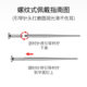 Titanium alloy puncture titanium steel traction guide needle ear hole lip nail tongue nail ear nail auxiliary tool pin internal thread rod