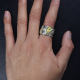 Ivala Laoshima see Taro Washimi Pure silver 18K gold lightning solarin feather ring men and women all silver models
