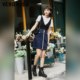 TQ District Aizhi Vero Moda Spring and Summer New Retro A-spoke Zipper Skirt Women's Fashionable and Versatile Trendy