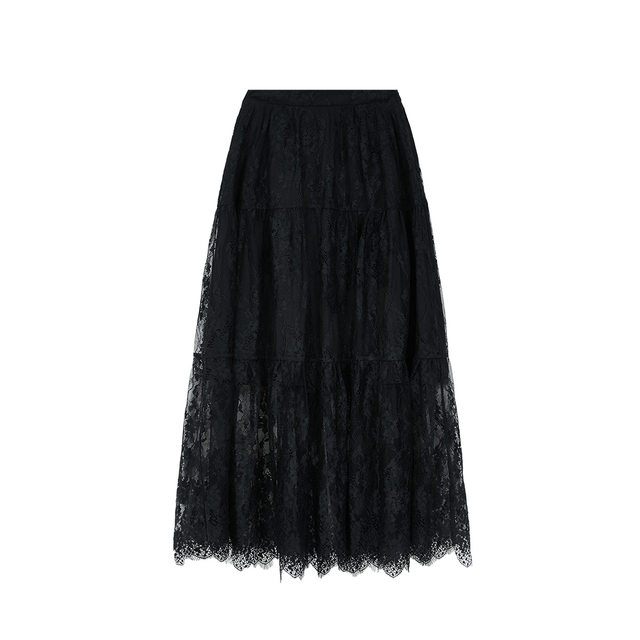 Vero Moda skirt 2025 summer new lace multi-layer splicing A-version long skirt 325116029